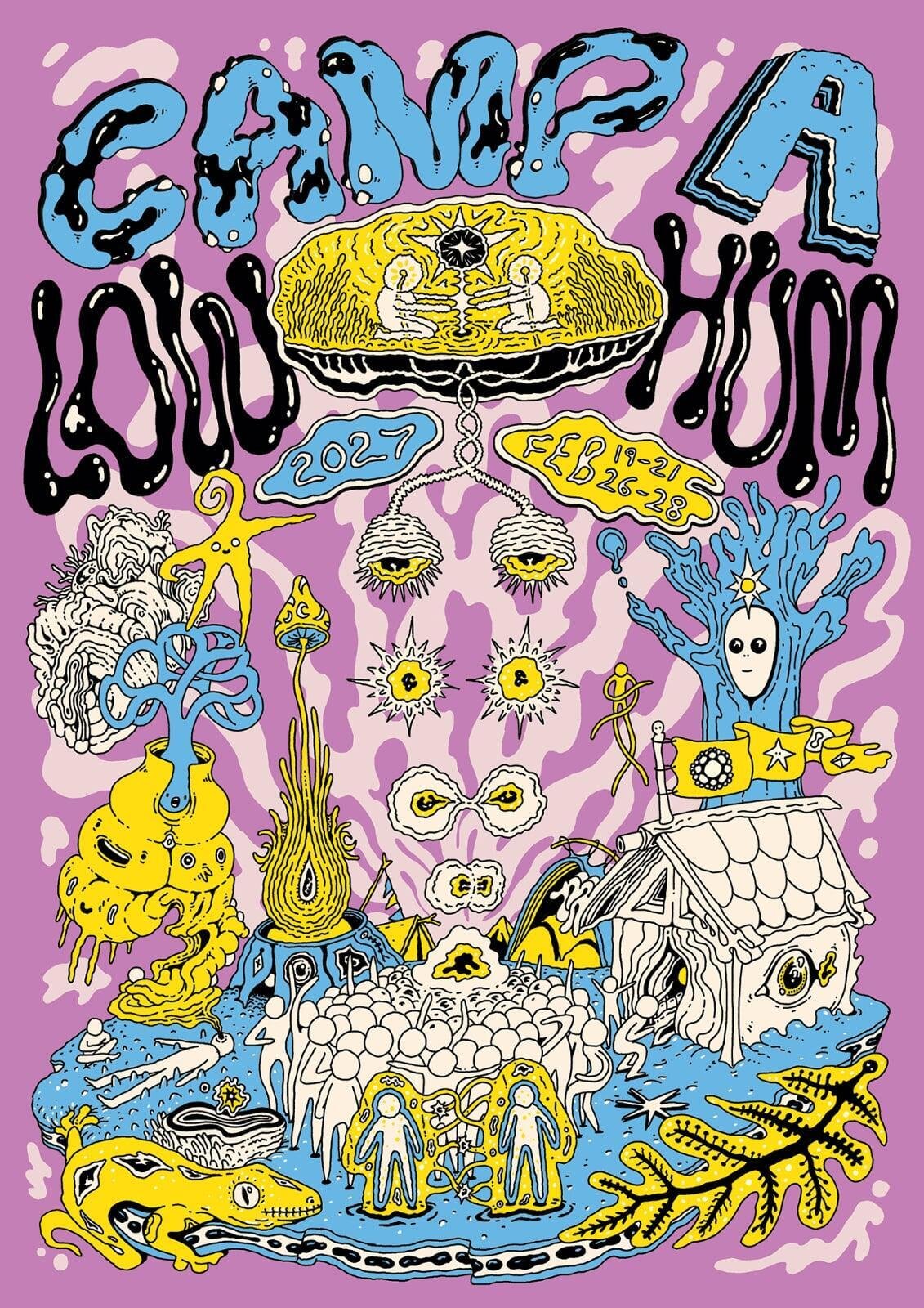 Camp a low hum 2027 poster